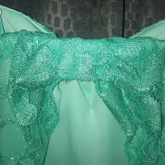 Mint Green High - Low Prom/Homecoming Dress - Picture 4 of 5